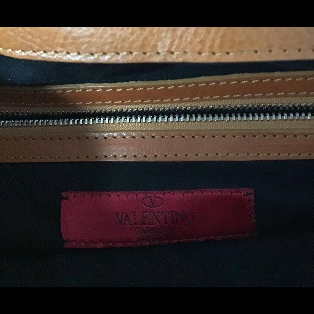 Valentino Garavani Beige and Brown Woven Satchel - Picture 10 of 13